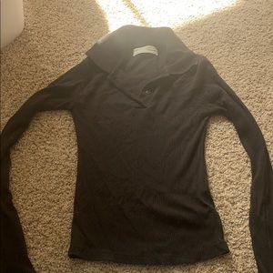 Urban outfitters black long sleeve top
